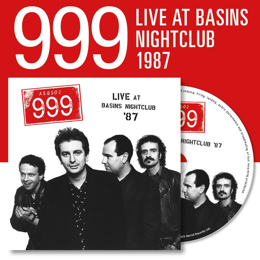 999 - Live At Basins Nightclub '87 - CD Album
