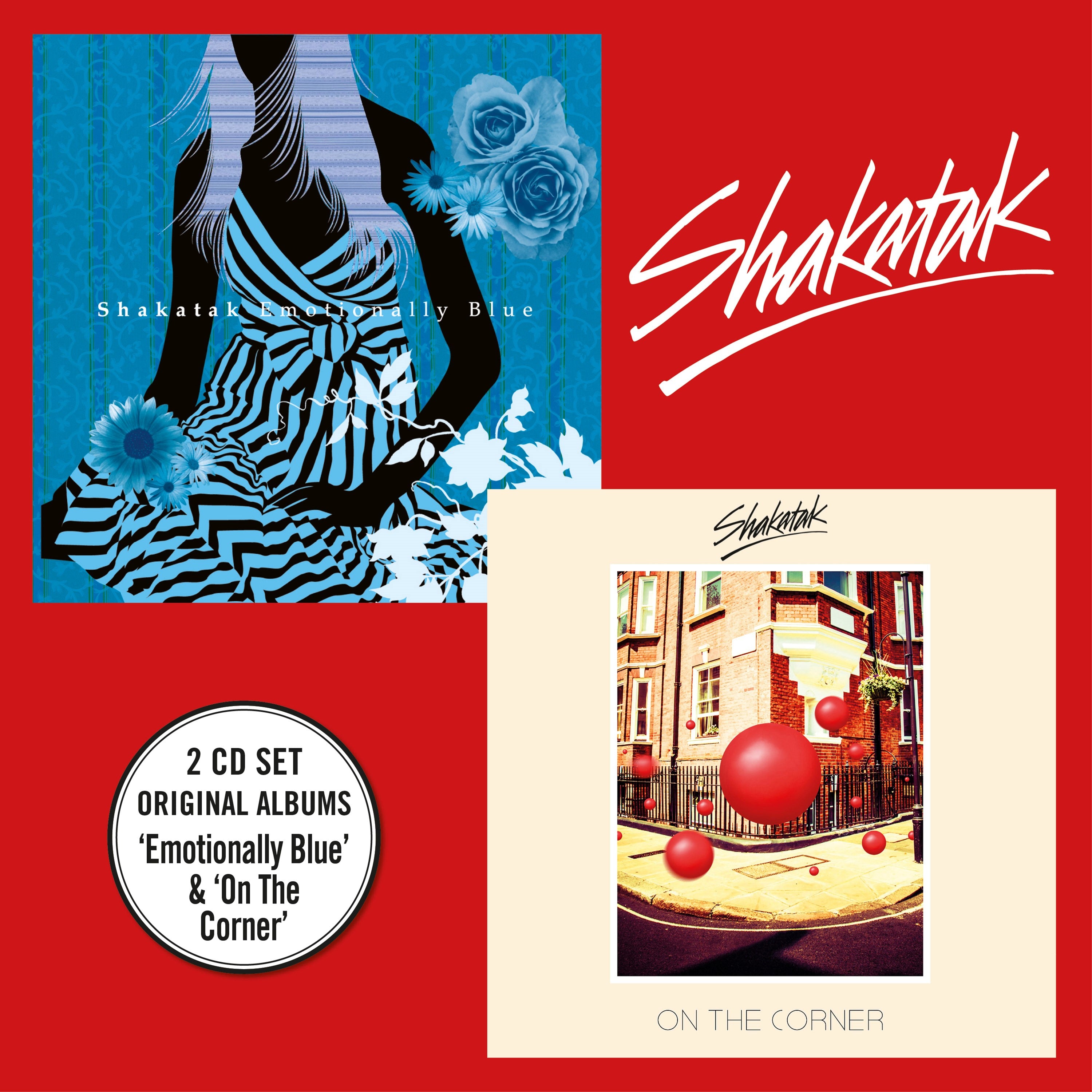 Shakatak - Emotionally Blue + On The Corner - 2 CD Digipack