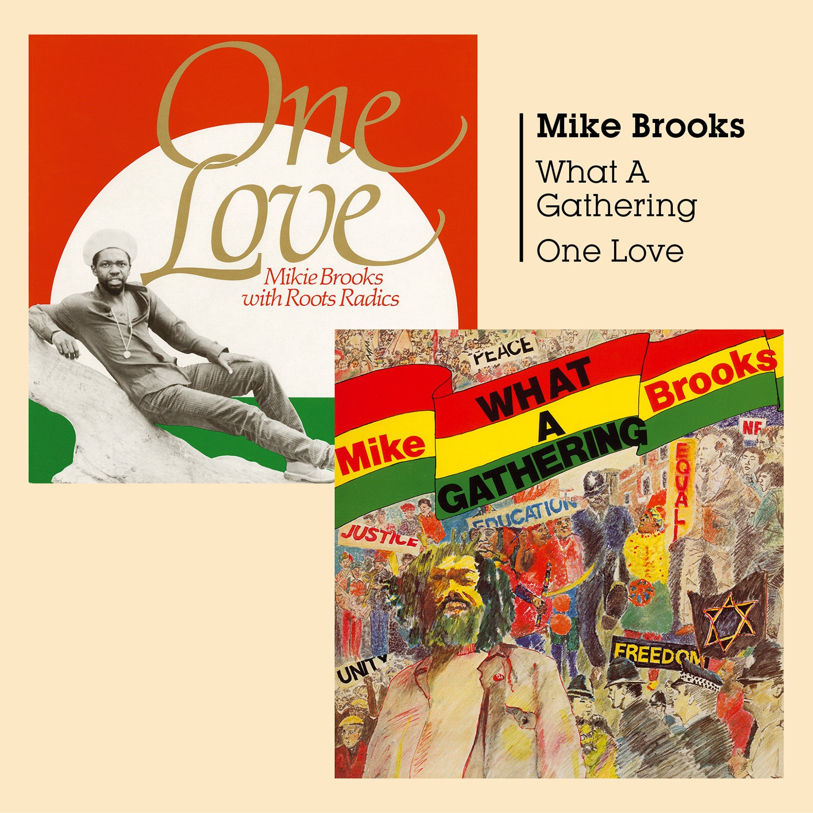 Mike Brooks - What A Gathering + One Love - CD Album - Secret Records Limited